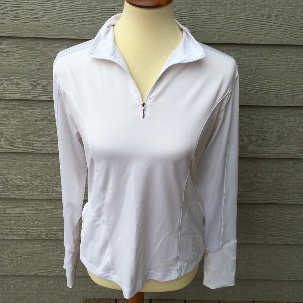 MaggieLane white workout top